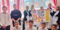 В Чиркатинской школе Гумбетовского района прошла акция «Окна Победы» - Гумбетовский район