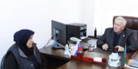 Галип Галипов встретился с матерью погибшего участника СВО - Гумбетовский район