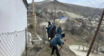 Сотрудники ОМВД РФ по Гумбету приняли активное участие в общерайонном субботнике
